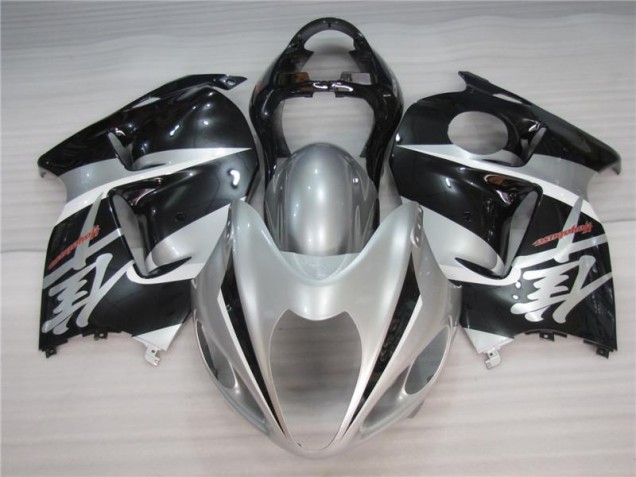 Suzuki GSXR 1300 Hayabusa 1996-2007 Motorrad Verkleidungen - Silber Schwarz