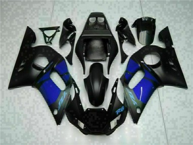 Yamaha R6 1998-2002 Motorrad Verkleidungen - Blau Schwarz