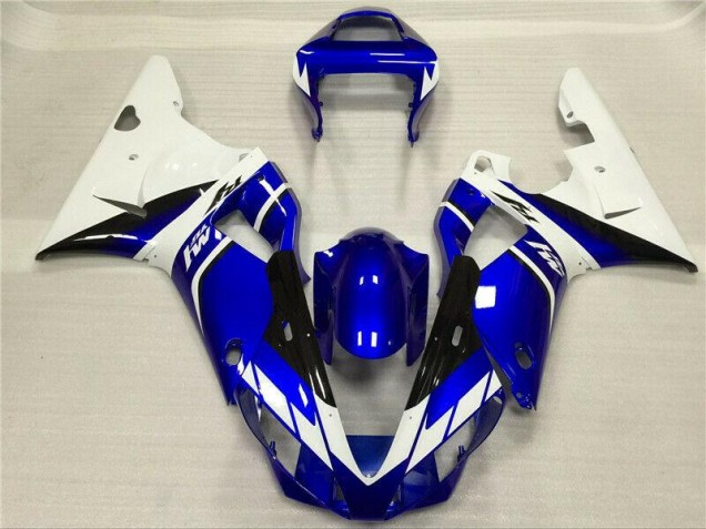 Yamaha R1 2000-2001 Motorrad Verkleidungen - Weiß Blau