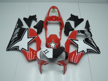 Honda CBR 900 RR 954 2002-2003 Motorrad Verkleidungen - Schwarz Roter Stern
