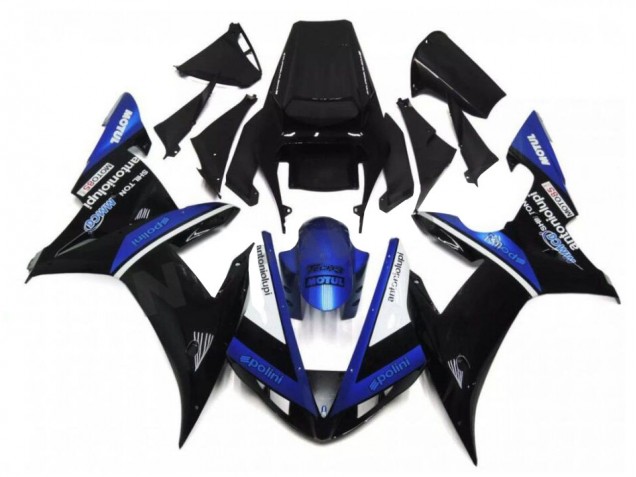 Yamaha R1 2002-2003 Motorrad Verkleidungen - Schwarz Blau