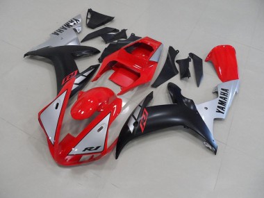 Yamaha R1 2002-2003 Motorrad Verkleidungen - Rot Matte Silber