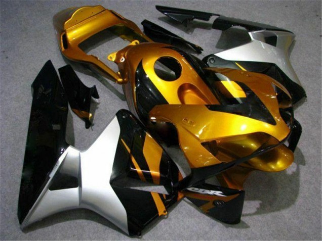 Honda CBR 600 RR 2003-2004 Motorrad Verkleidungen - Gold Silber Schwarz