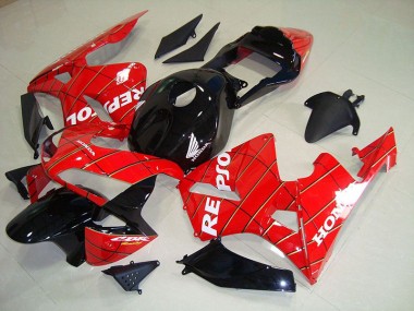 Honda CBR 600 RR 2003-2004 Motorrad Verkleidungen - Schwarz Spider Man Repsol