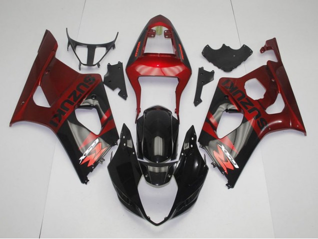 Suzuki GSXR 1000 K3 2003-2004 Motorrad Verkleidungen - Schwarz Rot