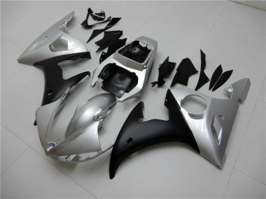 Yamaha R6 2003-2005 Motorrad Verkleidungen - Silber Schwarz