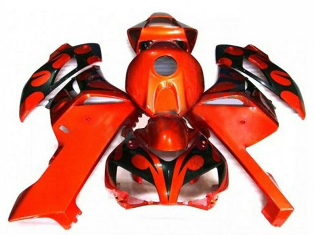 Honda CBR 1000 RR 2004-2005 Motorrad Verkleidung - Orange Schwarz