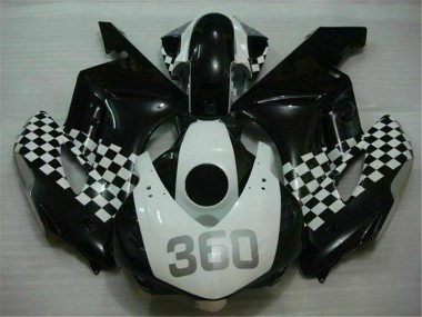 Honda CBR 1000 RR 2004-2005 Motorrad Verkleidungen - Weiß Schwarz