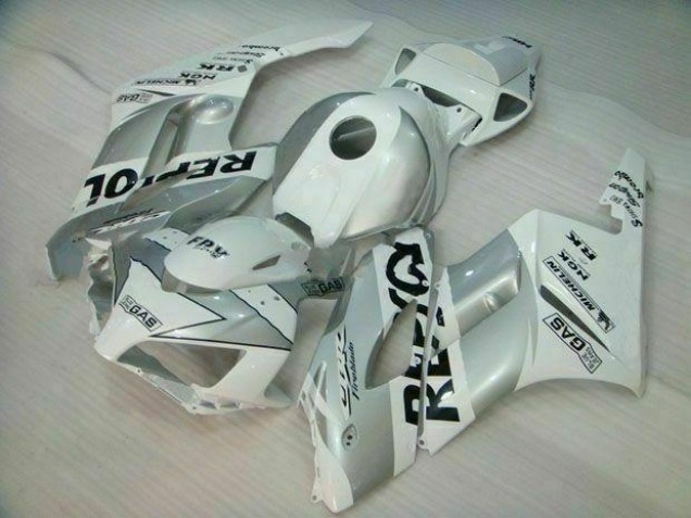 Honda CBR 1000 RR 2004-2005 Motorrad Verkleidungen - Silber Weiß Repsol