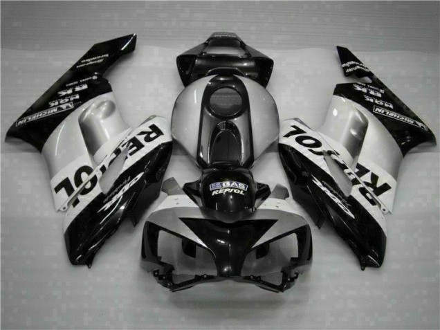 Honda CBR 1000 RR 2004-2005 Motorrad Verkleidung - Schwarz Silber Repsol