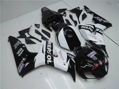 Honda CBR 1000 RR 2004-2005 Motorrad Verkleidungen - Weiß Repsol Schwarz