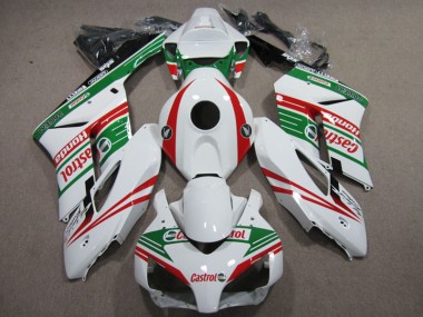 Honda CBR 1000 RR 2004-2005 Motorrad Verkleidungen - Weiß Rot Castrol