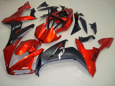 Yamaha R1 2004-2006 Motorrad Verkleidungen - Rot Matt Schwarz