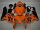 Honda CBR 600 RR 2005-2006 Motorrad Verkleidungen & Plastik - Orange Schwarz