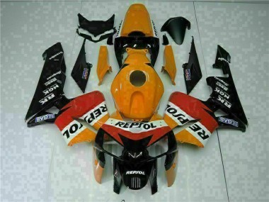 Honda CBR 600 RR 2005-2006 Motorrad Vollverkleidung - Orange Schwarz Repsol