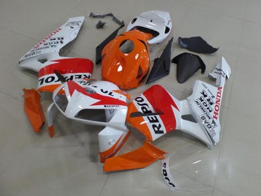 Honda CBR 600 RR 2005-2006 Motorrad Verkleidungen - Orange Weiß Repsol