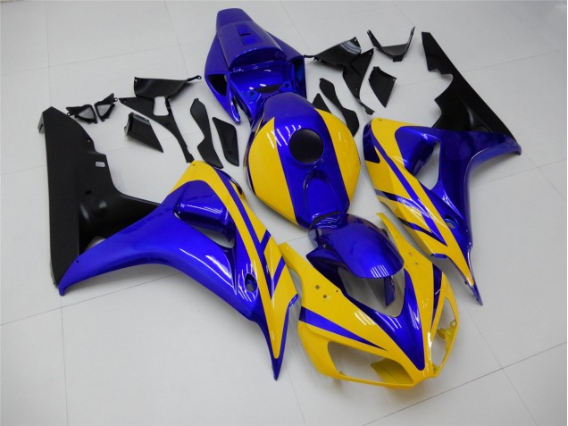 Honda CBR 1000 RR 2006-2007 Motorrad Verkleidungen - Gelb Blau