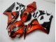 Honda CBR 1000 RR 2006-2007 Motorrad Verkleidungen - Orange Schwarz