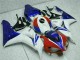 Honda CBR 1000 RR 2006-2007 Motorrad Verkleidungen - Blau Weiß