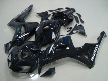 Honda CBR 1000 RR 2006-2007 Motorrad Verkleidungen - Schwarz Silber Aufkleber