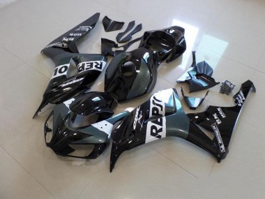 Honda CBR 1000 RR 2006-2007 Motorrad Verkleidungen - Grau Schwarz Repsol