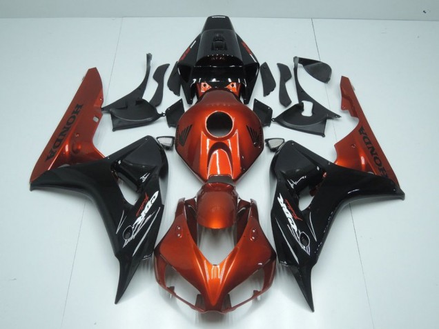 Honda CBR 1000 RR 2006-2007 Motorrad Verkleidungen - Orange und Schwarz