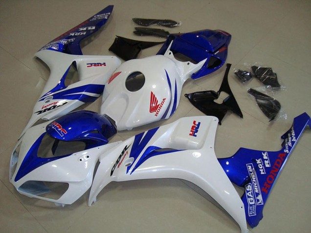 Honda CBR 1000 RR 2006-2007 Motorrad Verkleidungen - Weiß Und Blau