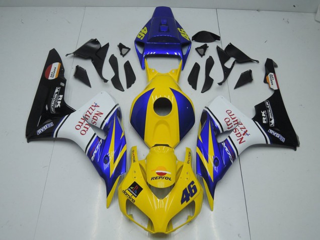 Honda CBR 1000 RR 2006-2007 Motorrad Verkleidungen - Gelb Nastro