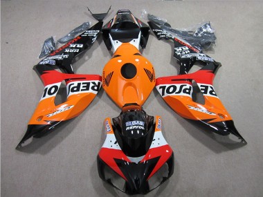 Honda CBR 1000 RR 2006-2007 Motorrad Verkleidungen - Orange Repsol