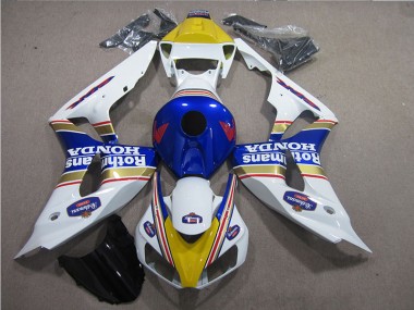 Honda CBR 1000 RR 2006-2007 Motorrad Verkleidungen - Weiß Blau Rothmans