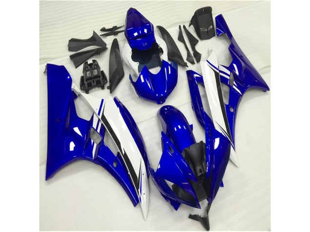 Yamaha R6 2006-2007 Motorrad Verkleidungen & Plastik - Blau Weiß