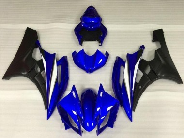 Yamaha R6 2006-2007 Motorrad VollVerkleidungen & Plastik - Blau Schwarz