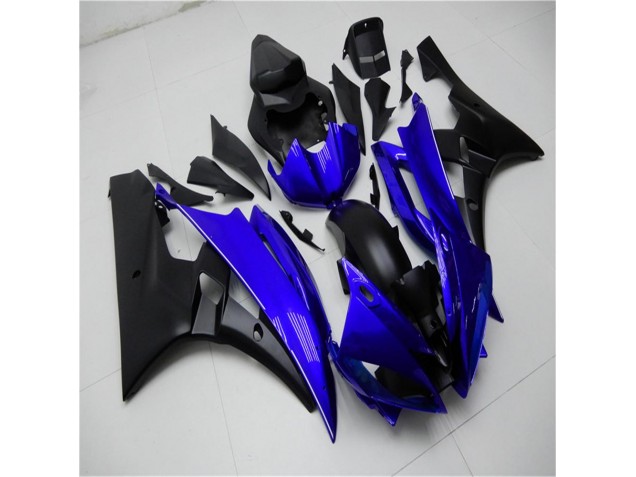 Yamaha R6 2006-2007 Motorrad Verkleidungen Komplett Sets - Blau Schwarz