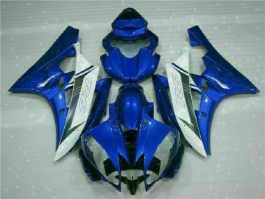 Yamaha R6 2006-2007 Motorrad Verkleidungen - Blau Weiß