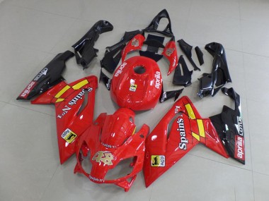 Aprilia RS 125 2006-2011 Motorrad Verkleidungen - Rot und Schwarz