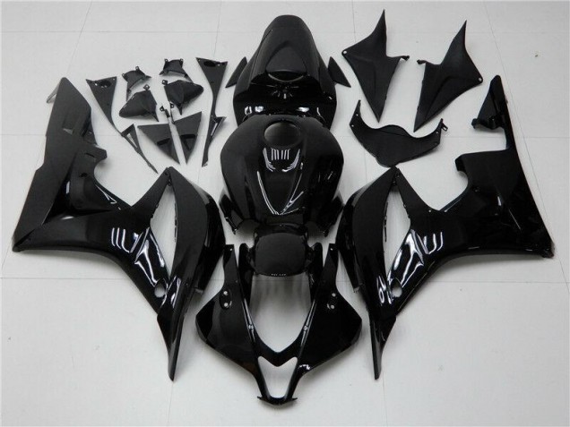 Honda CBR 600 RR 2007-2008 Motorrad Verkleidungen - Glänzend Schwarz