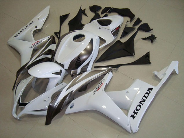 Honda CBR 600 RR 2007-2008 Motorrad Verkleidungen - Weiß Silber