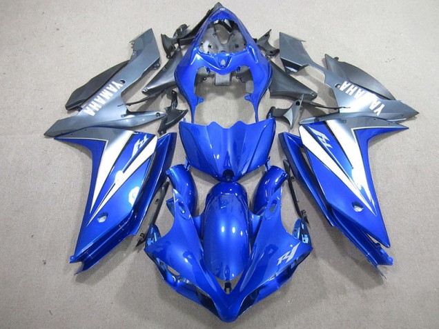 Yamaha R1 2007-2008 Motorrad Verkleidungen - Blau Silber