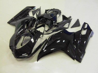 Ducati 848 1098 1198 2007-2014 Motorrad Verkleidungen - Glänzend Schwarz