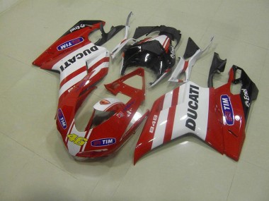 Ducati 848 1098 1198 2007-2014 Motorrad Verkleidungen - Rot 46