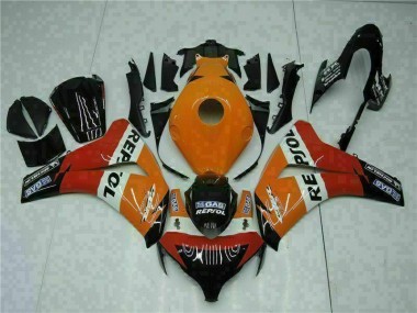 Honda CBR 1000 RR 2008-2011 Motorrad VollVerkleidungen & Plastik - Orange Repsol