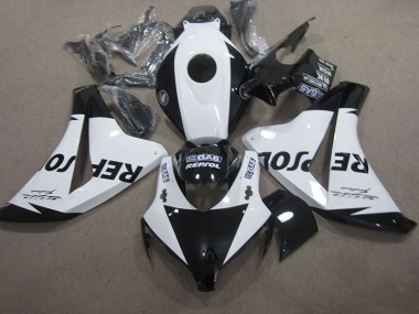 Honda CBR 1000 RR 2008-2011 Motorrad Verkleidungen - Weiß Schwarz Repsol