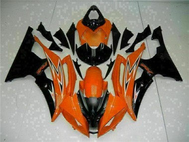 Yamaha R6 2008-2016 Motorrad Verkleidungen - Orange Schwarz