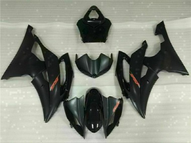 Yamaha R6 2008-2016 MotorradVerkleidungen Plastik Kits - Schwarz