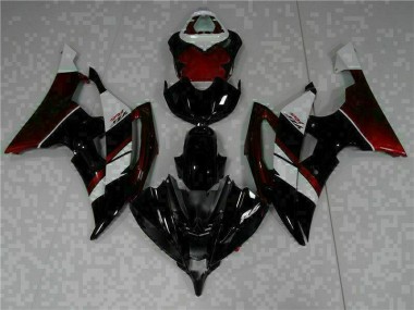 Yamaha R6 2008-2016 Motor Vollverkleidung - Schwarz