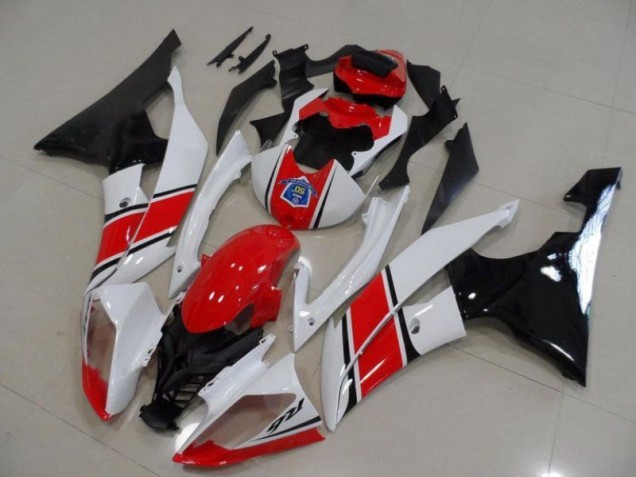 Yamaha R6 2008-2016 Motorrad Verkleidung - Rot Weiß Schwarz