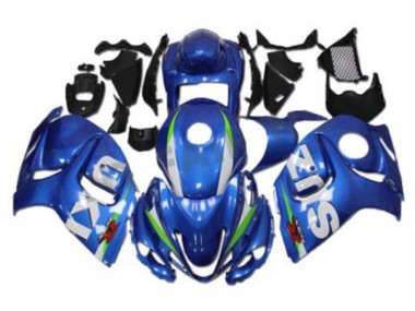 Suzuki GSXR 1300 Hayabusa 2008-2019 Motorrad Verkleidung - Blau Weiß