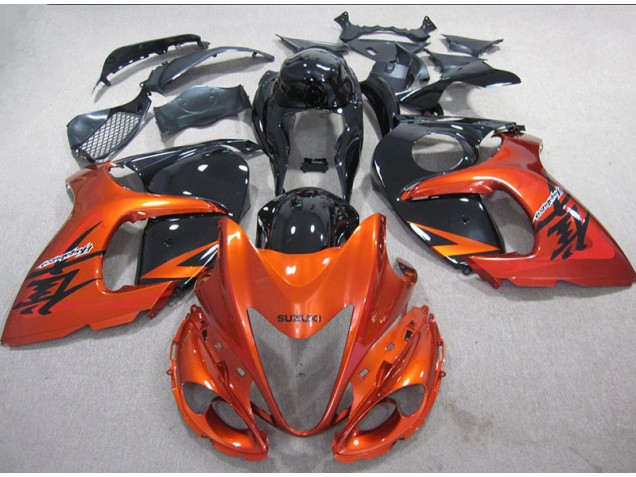 Suzuki GSXR 1300 Hayabusa 2008-2019 Motorrad Verkleidungen - Orange Schwarz