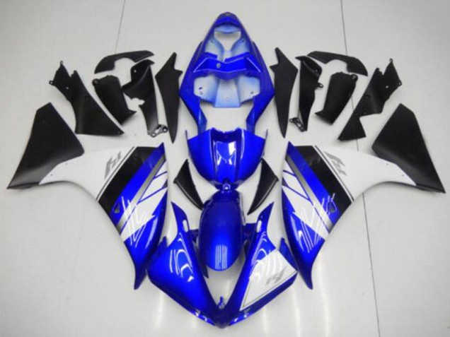 Yamaha R1 2009-2011 Motorrad Verkleidungen - Blau Weiß Schwarz