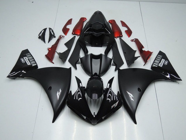 Yamaha R1 2009-2011 Motorrad Verkleidungen - Matt Schwarz